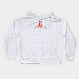 Rocket artwork Kids Hoodie